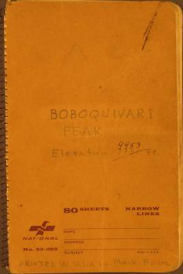 Cover of the 1965 - 1969 Summit Log