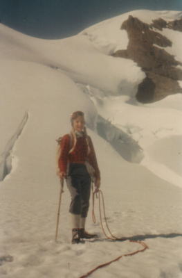 Ila on the ascent of Mt. Baker, Washington (l963)