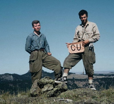 McCarthy and Bernays at top Devil's Tower